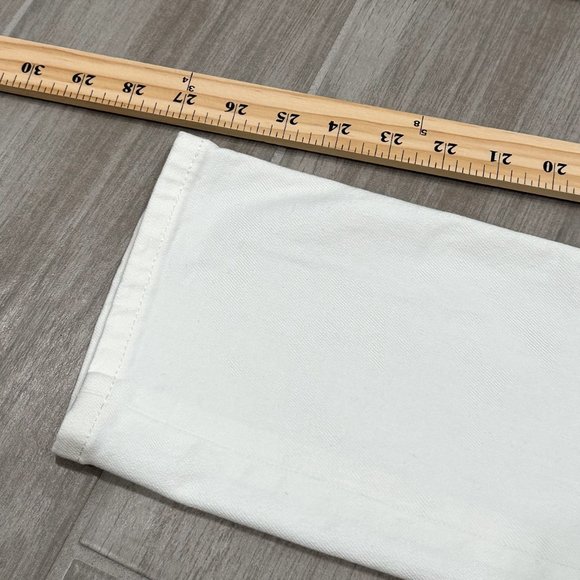 Everlane The Original Straight Leg Jean in Bone Ivory Off-White Denim Size 25 - Picture 12 of 14